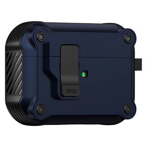 Apple AirPods Pro 3 Deksel med karabinkrok - mørkeblå