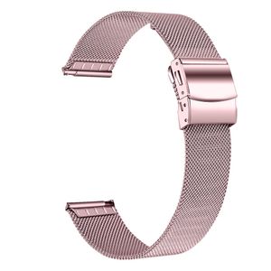Garmin Vivoactive 4S/Vivomove 3S Watch Band Milanese - Pink