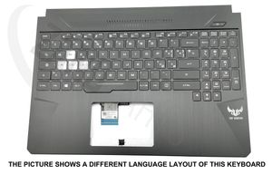 Asus FX505DU-1A Keyboard (SWISS-FRENCH) Module/AS (3F SUNREX BLACK/RGB) (WITH MY
