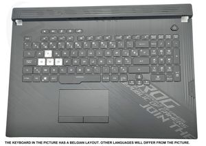 Asus G712LWS-1C Keyboard (SPANISH) Module (BACKLIGHT, RGB 4-ZONE) (WITH TOUCHPAD