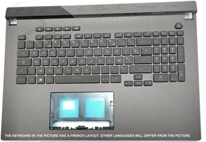 Asus G713QM-1F Keyboard (FRENCH) Module (BACKLIGHT, RGB PER KEY)