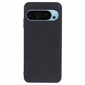 Google Pixel 10 Pro XL Retro Konstläderbelagt mobilskal - Svart