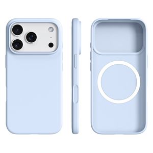 iPhone 18 Pro Max/17 Pro Max Deksel MagSafe-kompatibel Ultratynn – Lysblå