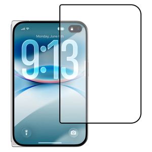 Heldekkende skjermbeskytter i herdet glass til iPhone Fold - svart