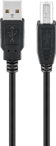 Goobay USB-A til USB-B skriverkabel, 1,8 m – svart