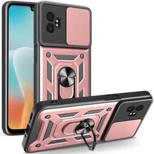 Samsung Galaxy XCover7 Pro deksel med ring-holder – rose gull