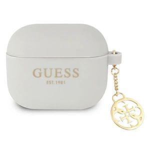 Guess Charm 4G Silikone Etui till Airpods 3 - Grå