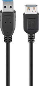 Goobay USB-A förlängningskabel 5 m – svart
