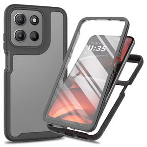 Motorola Moto E15/G15/G05 4G Skal med skärmskydd – Svart