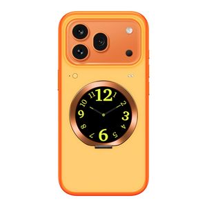 iPhone 17 Pro Max MagSafe-yhteensopiva Kuori Älykkäällä Näytöllä – Oranssi