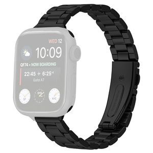 Apple Watch 49/46/44/42mm Klockarmband i rostfritt stål - Svart