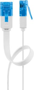Goobay CAT 6A fladt patchkabel U/UTP, 20m - hvid