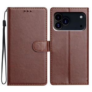 iPhone 18 Pro/17 Pro Plånboksfodral med Kortfack och Stöd – Brun