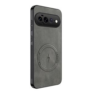 Google Pixel 11 Pro XL MagSafe Deksel i PU-skinn - Grå