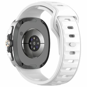 Samsung Galaxy Watch8 40mm osv. Urrem, Silikone - Hvid