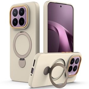 Xiaomi 17T Pro MagSafe-kuori rengasjalustalla - Apricot