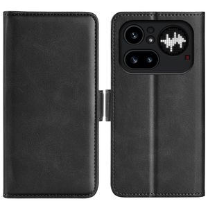 Nothing Phone (4a) Pro Lommeboketui PU-lær Med Kortlommer – Svart