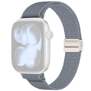 Apple Watch 42/41/40/38mm Smalt Klockarmband i Nylon - Blågrå