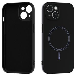 ABEEL iPhone 15 Cover MagSafe kompatibel Liquid Silicone – Sort