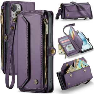 CASEME iPhone 15 Plus Etui med 10 Kortplads - Lilla