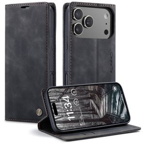 CASEME iPhone 17 Pro Max Lommeboketui med Kortspor - Svart