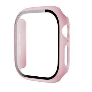 Apple Watch 12 42mm  Cover med skærmbeskyttelse i hærdet glas - Lyserød