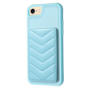 iPhone 6/6s/7/8/SE 2020/2022 Skal med Stativ - Blå