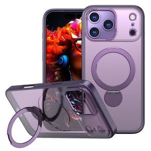 iPhone 18 Pro Max/17 Pro Max-deksel MagSafe-kompatibelt med stativ – lilla