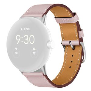 Google Pixel Watch 3 45 mm Kellonranneke nahkaa - Vaaleanpunainen