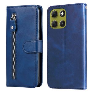 Motorola Moto G86 Power 5G etc. Cover with Zipper Pocket - Blue