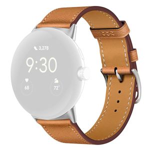 Google Pixel Watch 3 45 mm Kellonranneke nahkaa - ruskea