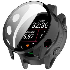 Garmin Forerunner 570 47mm Skal med Skärmskydd i Härdat Glas – Svart