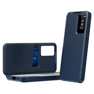Samsung Galaxy S26 Ultra etui med kortholder Smart View-vindu - blå