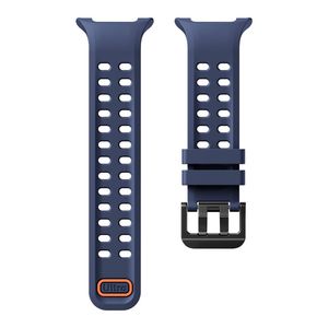 Samsung Galaxy Watch9/8/8 Classic silikon klokkerem med dobbel spenne - Blå