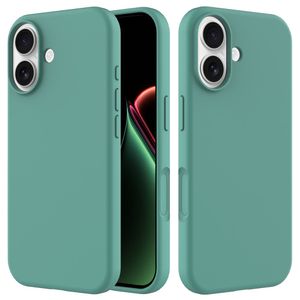 iPhone 17 silicone phone case - turquoise