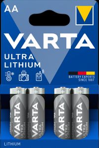 VARTA Ultra Lithium AA-batteri, 4-pack