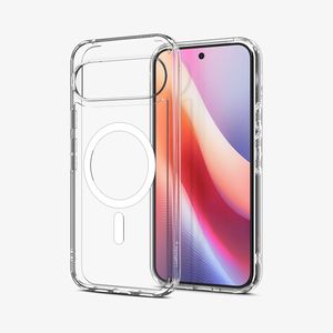 Spigen Ultra Hybrid MagFit Deksel til Google Pixel 11 Pro - Gjennomsiktig/hvit