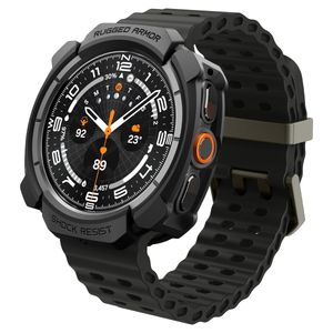Spigen Rugged Armor Beskyttende Etui til Samsung Galaxy Watch Ultra 2 47mm - Sort