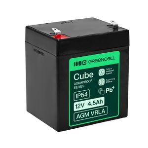 Green Cell AGM VRLA 12V 4,5Ah vedlikeholdsfritt batteri (90x70x106mm)