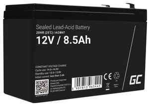 Green Cell AGM VRLA 12V 8,5Ah vedlikeholdsfritt batteri
