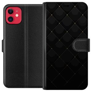 Apple iPhone 11 Musta Lompakkokotelo Exklusivt Mönster