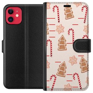 Apple iPhone 11 Svart Plånboksfodral Julens Godisglädje
