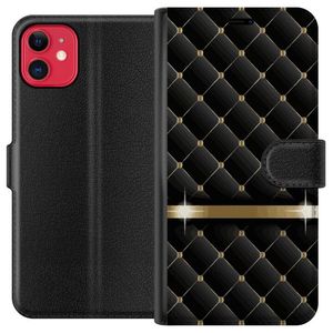 Apple iPhone 11 Svart Plånboksfodral Lyxigt