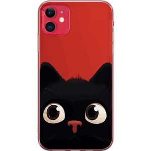 Apple iPhone 11 Läpinäkyvä Puhelinkotelo Busig Katt
