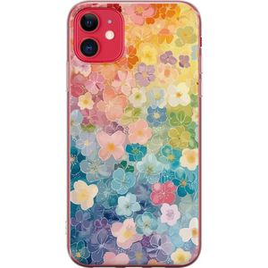 Apple iPhone 11 Läpinäkyvä Puhelinkotelo Miniatyrblommor