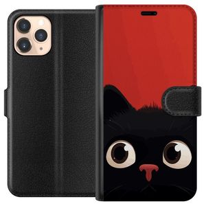 Apple iPhone 11 Pro Sort Lommebokdeksel Busig Katt