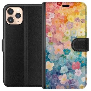 Apple iPhone 11 Pro Sort Lommebokdeksel Miniatyrblommor