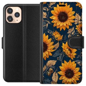 Apple iPhone 11 Pro Sort Lommebokdeksel Solrosor