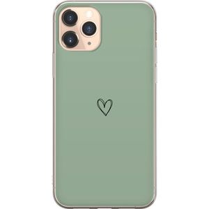 Apple iPhone 11 Pro Gjennomsiktig Telefondeksel Hjärta