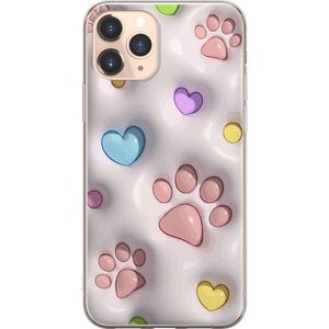 Apple iPhone 11 Pro Gjennomsiktig Telefondeksel Fluffiga Tassar